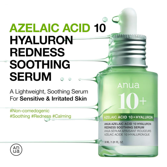 Anua Ultimate Spot Duo, Niacinamide 10 + TXA 4 Serum & Azelaic Acid 10 Hyaluron Redness Soothing Serum, Early & Post Spot Care, Skin Clarifying, Natural Color, Korean Skincare Set